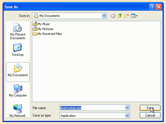 Save the script in a directory you can easily find.