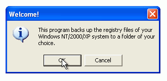 Press the "OK" button to continue.
