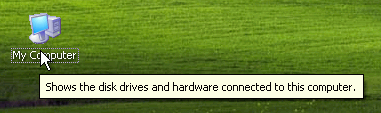 Double-click on "My Computer".