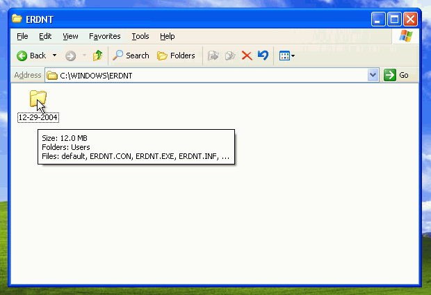 Go into C:\WINDOWS\ERDNT\backup_date_here\